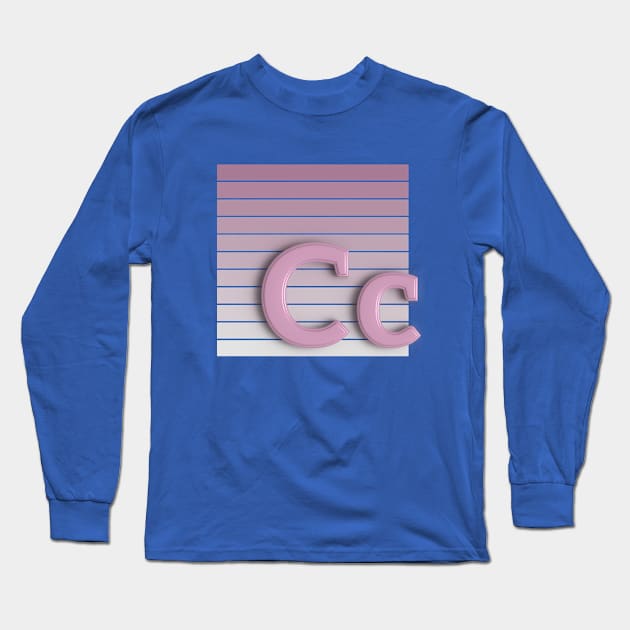 C - letter Long Sleeve T-Shirt by letter love